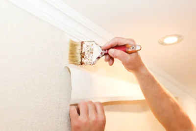 Pose de papier peint à Durrenentzen — revêtements muraux et toiles de verre